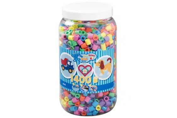 HAMA - Hama maxi 1400stk i bøtte pastel mix 50