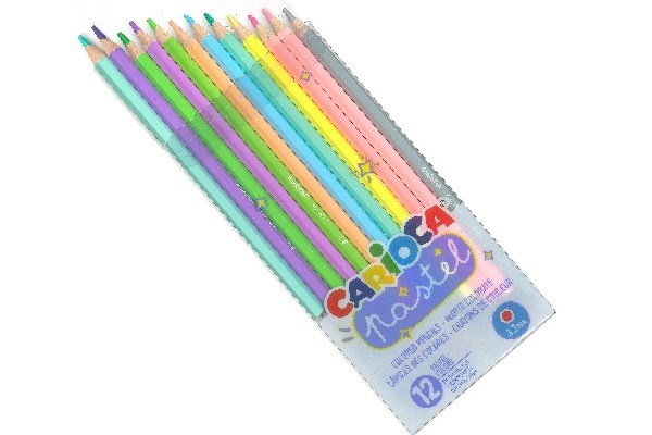 Carioca Farveblyanter 3,3 mm, 12 stk. pastel farver – Carioca