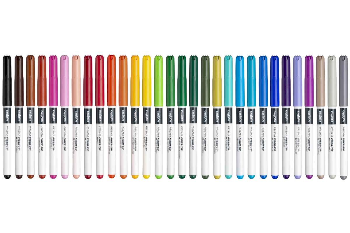 Carioca PLUS Prisma tusch 30 stk. assorteret i hard box – Carioca