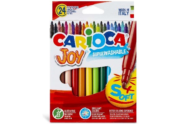 Carioca Tusch fine tip 24 stk. assorteret – Carioca