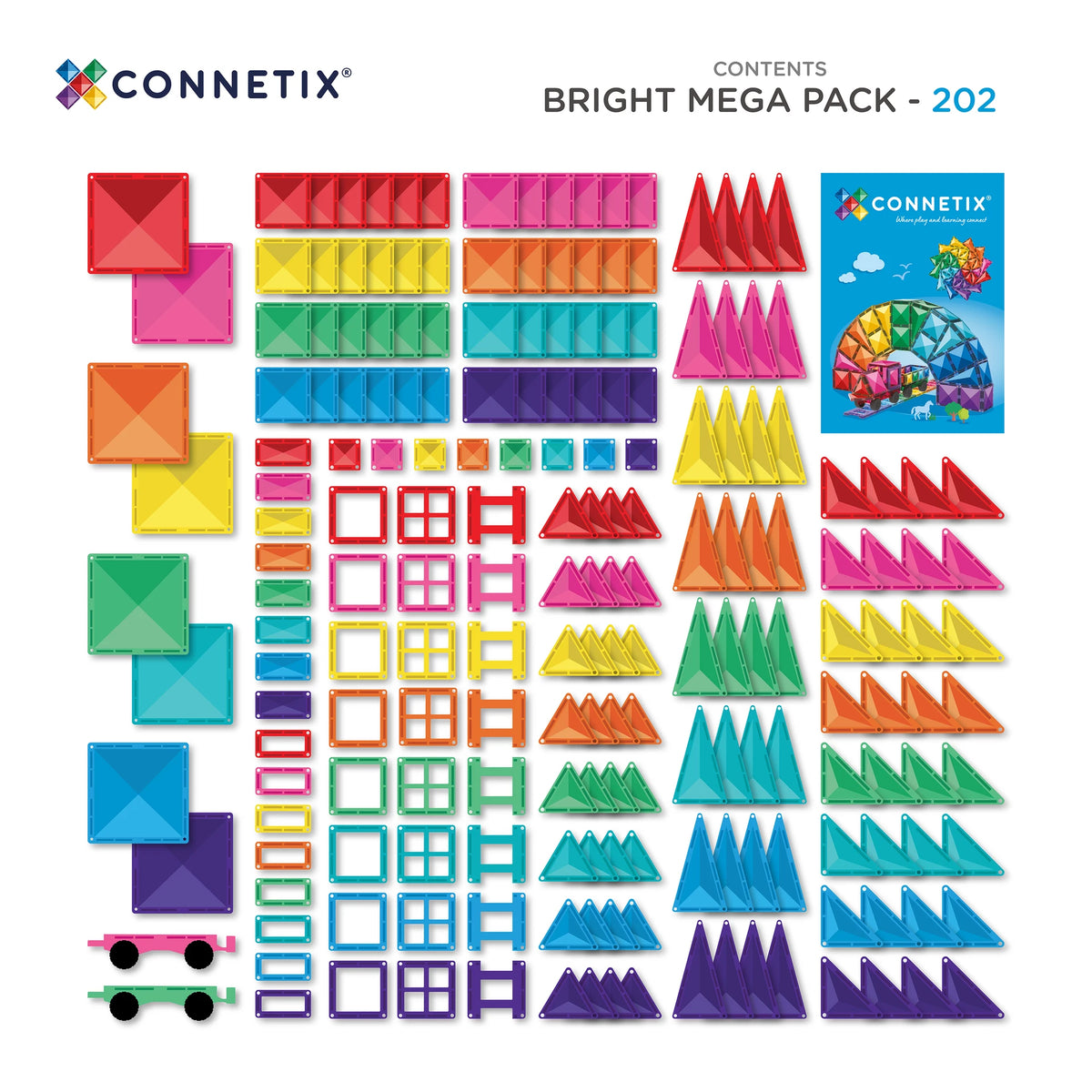 Connetix - Rainbow Mega Pack – 202 dele