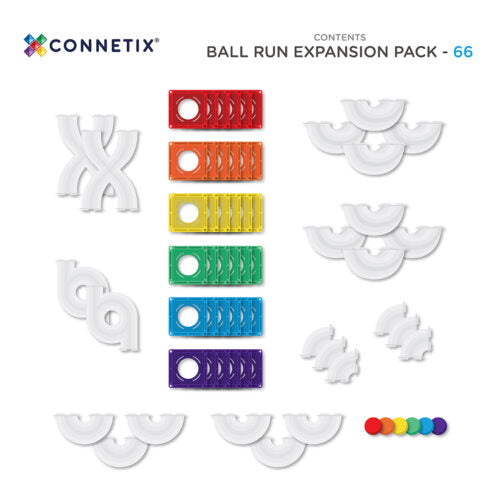 Connetix – 66 dele - Magnet kuglebane udvidelsespakke