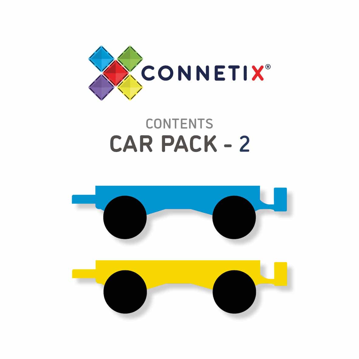 Connetix – 2 dele - Biler