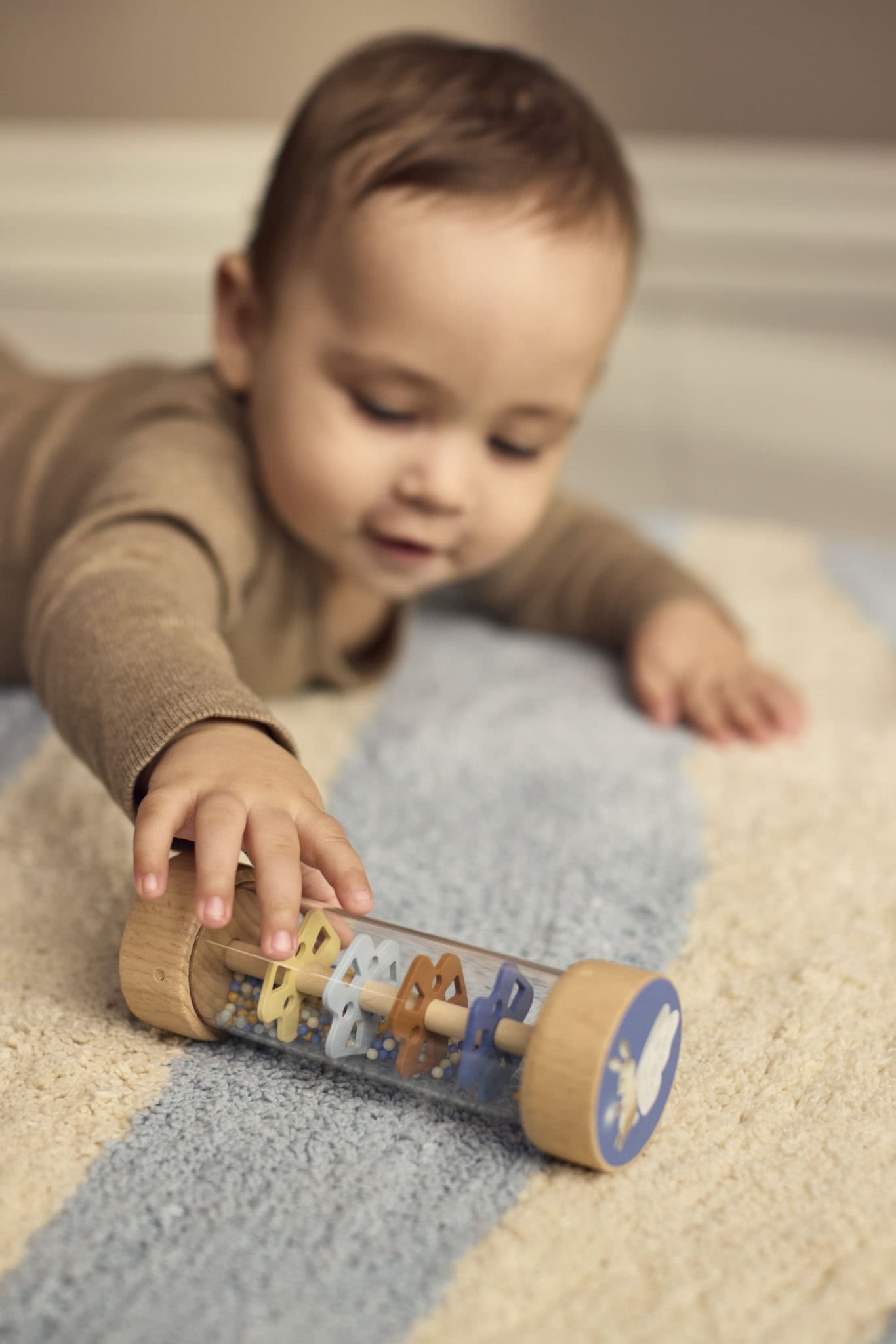 Filibabba Legekuffert – Mit første sanselegetøj i træ (Rasle, Maracas & Rainmaker)