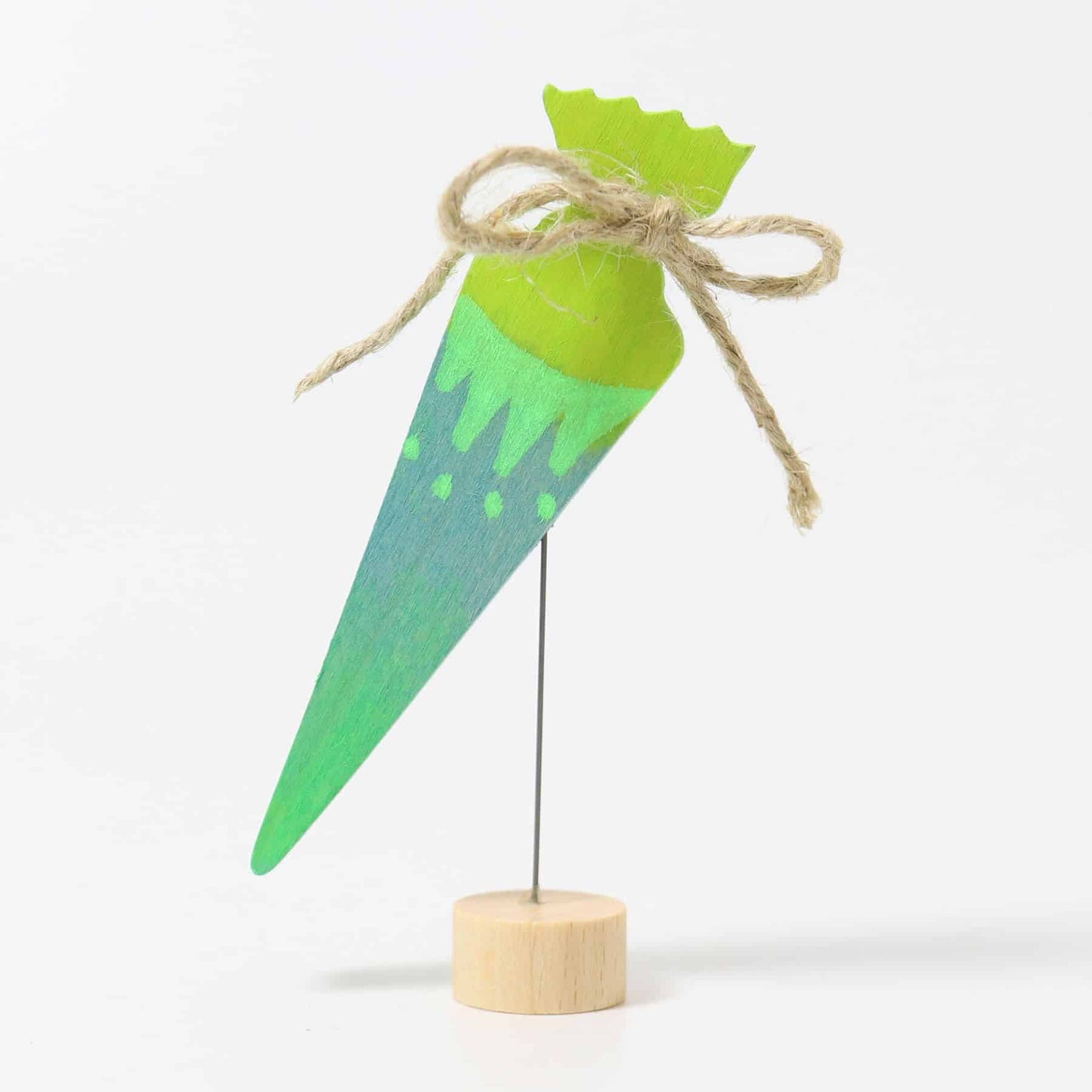 Grimms - Decorative Figure School Cone Neon Green