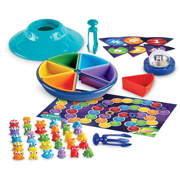 Learning Resources - Oodles of Aliens! Sorting Saucer – Sorteringsspil med rumvæsner