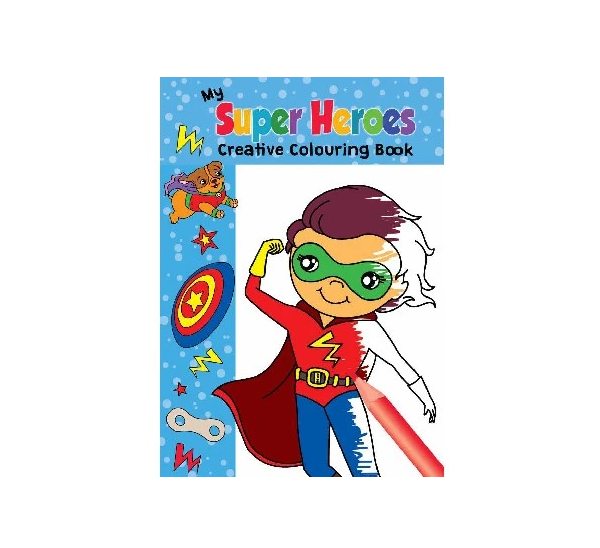 Malebog A4 Super Heroes 16 sider