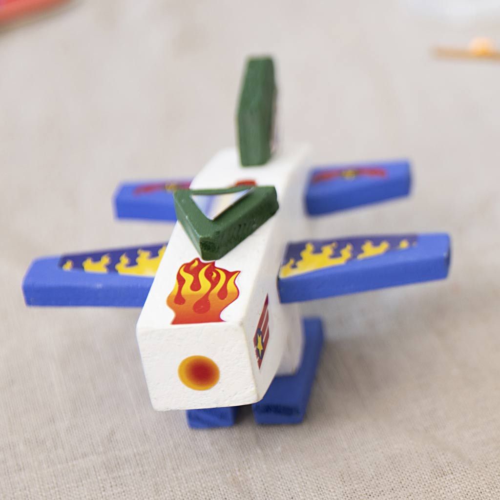 Mini DIY Kit – Flyvemaskine (blå/grøn harmoni)
