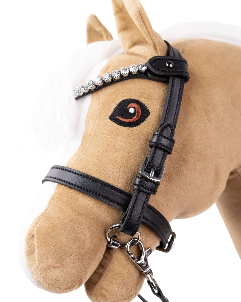 My Hobby Horse - Sort trense til kæphest med skinnende sten