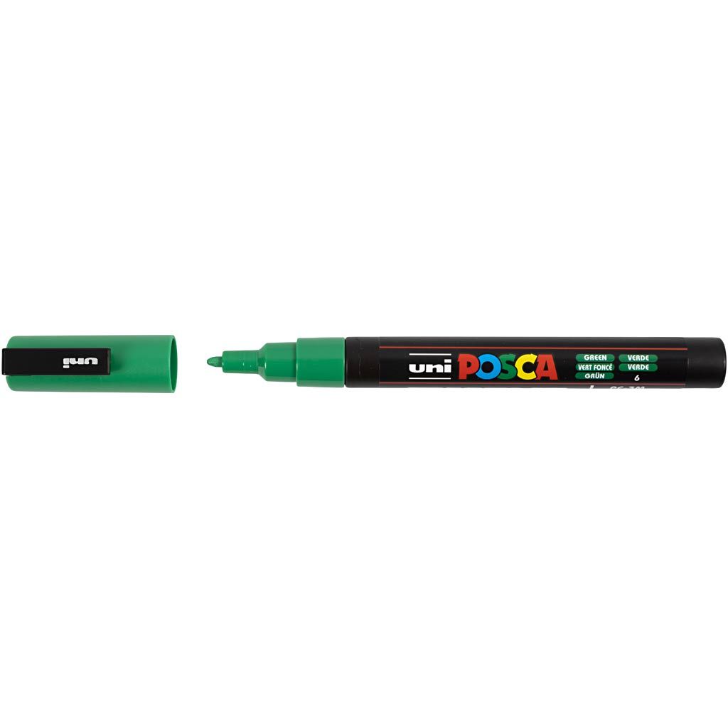 Posca Tusch – 12 stk. PC-3M, fine 0,9–1,3 mm, assorterede farver