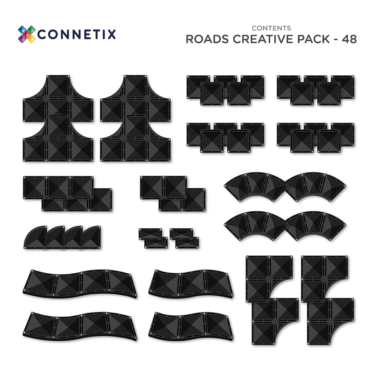 Connetix - Creative Roads Pack 48 dele