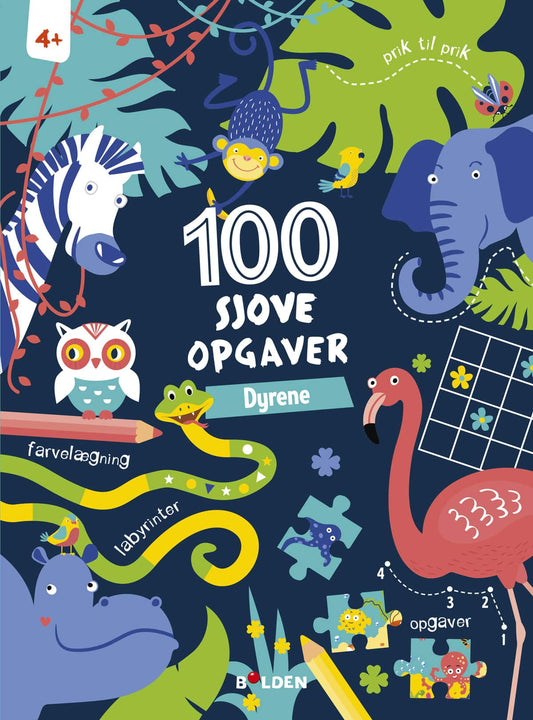100 sjove opgaver: Dyrene – fra 4 år