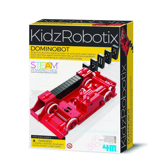 4M KidzRobotix – DominoBot | Byg selv domino-robot · STEM · 96–168 mdr.