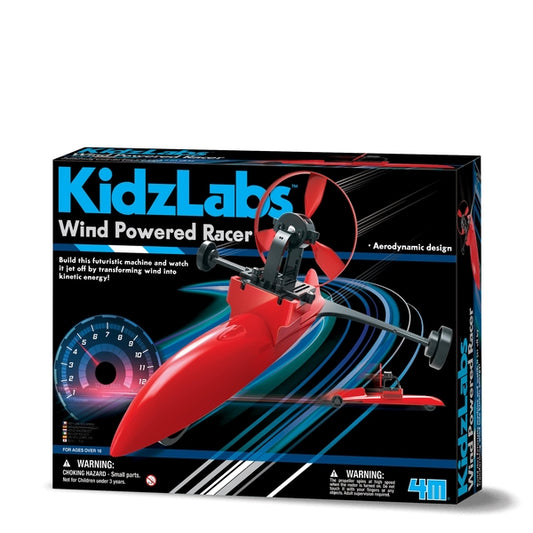 4M - KidzLabs Wind Powered Racer – Vinddrevet racerbil byggesæt