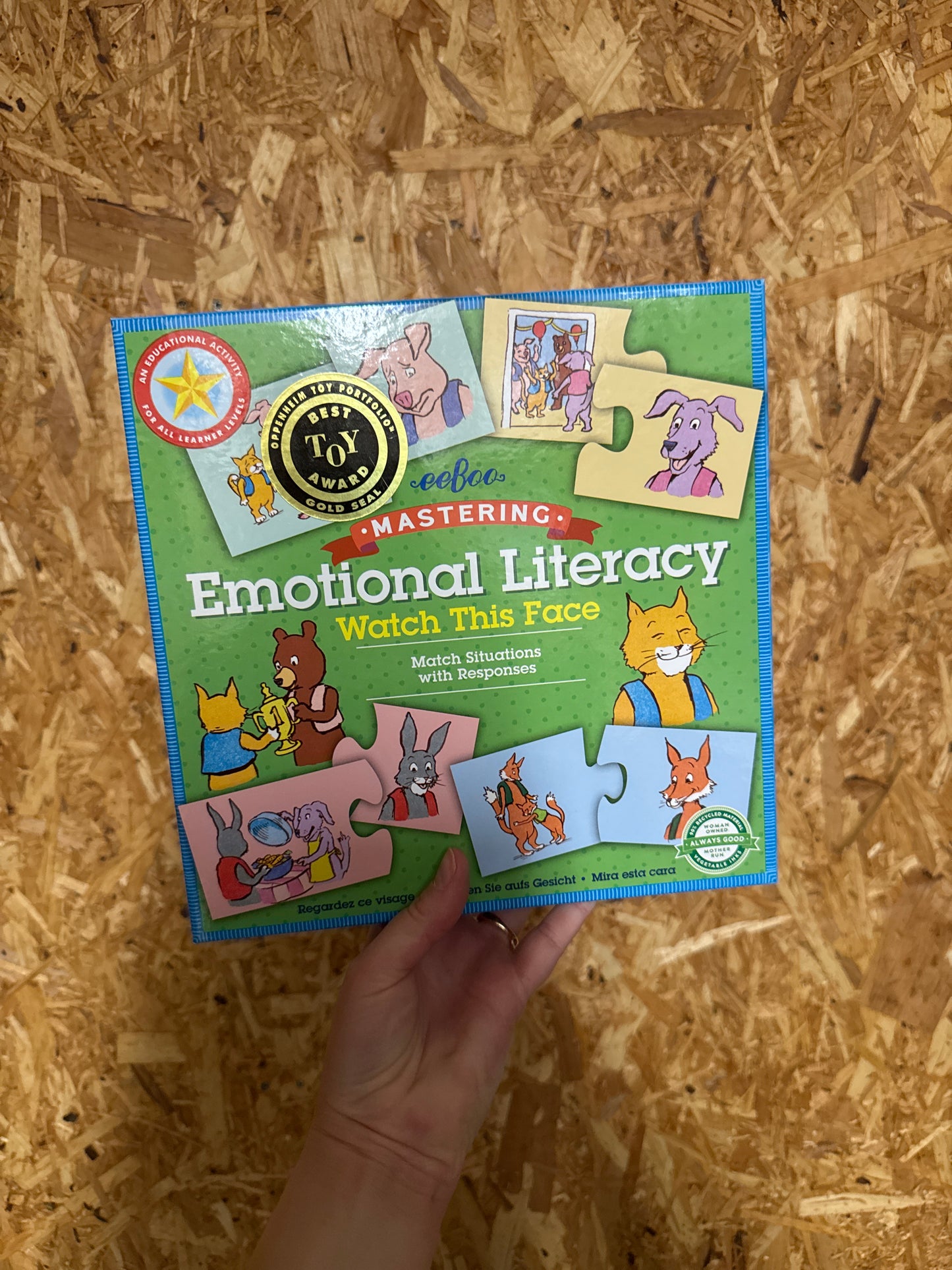 eeBoo - Leg & Lær puslespil - Læs ansigtsudtryk