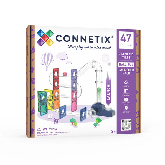 CONNETIX Ball Run Launcher Pack – 47 dele med affyringsrampe