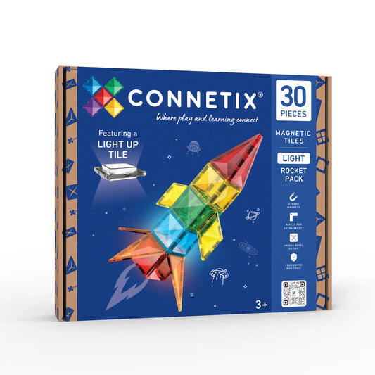 CONNETIX Light Rocket Pack – 30 dele med genopladelig lysflise