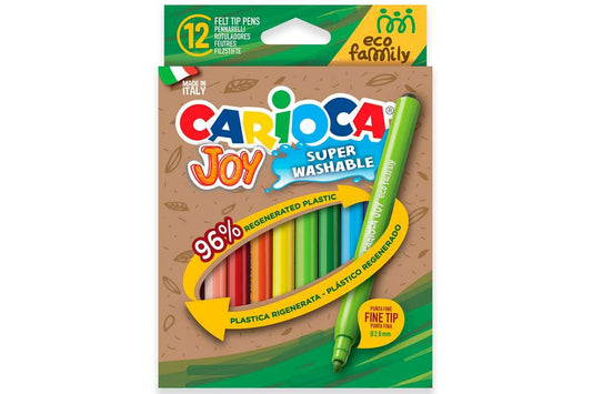 Carioca ECOfamily tusch fine tip 12 stk. assorteret – Carioca