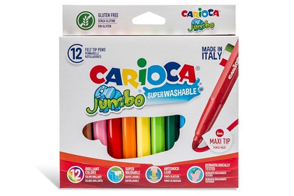Carioca Tusch Maxi Tip 12 stk. Assorteret – Carioca