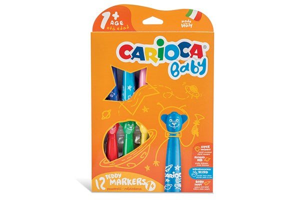 Carioca Tusch m/baby greb 12 stk. assorteret – Carioca