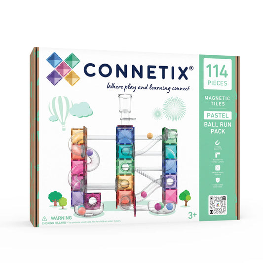 Connetix - Pastel Ball Run Pack Kuglebane – 114 dele