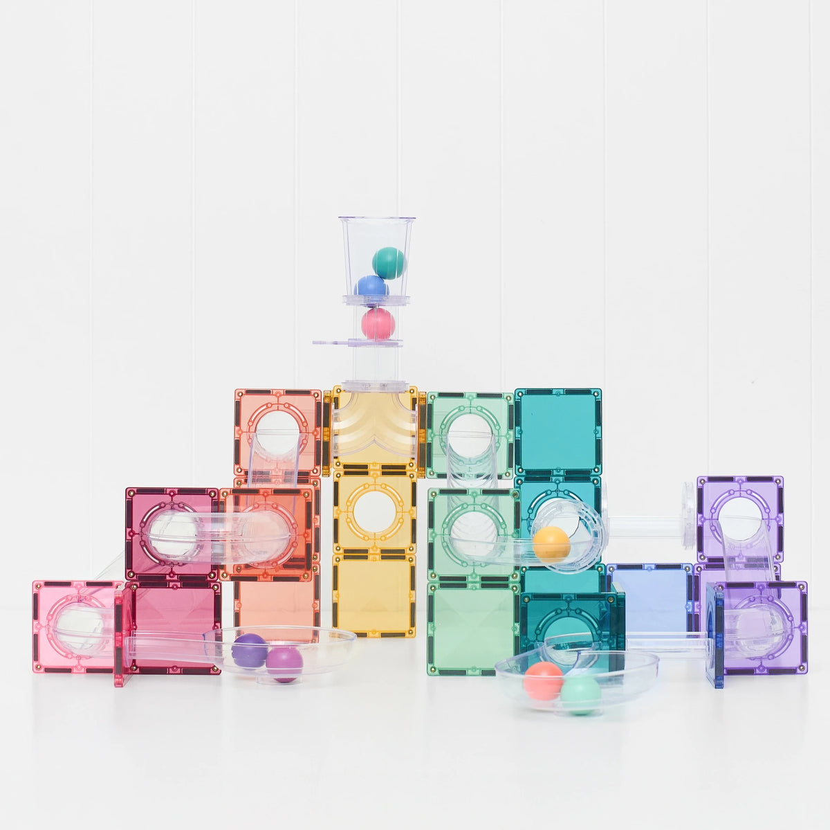 Connetix - Pastel Ball Run Pack Kuglebane – 114 dele
