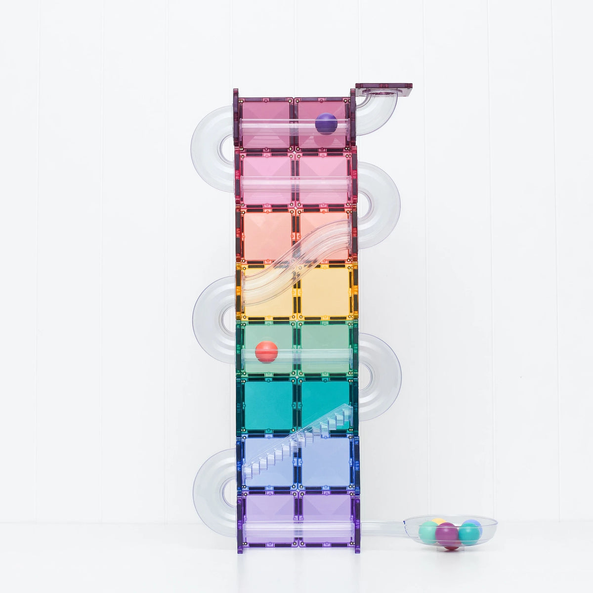 Connetix - Pastel Ball Run Pack Kuglebane – 114 dele