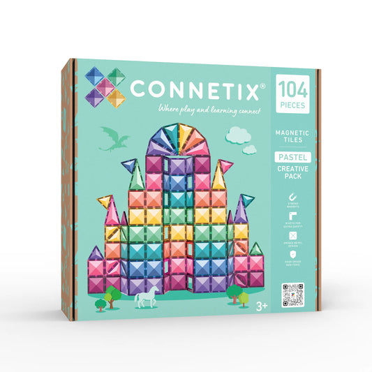 Connetix - Pastel Creative Pack – 104 dele
