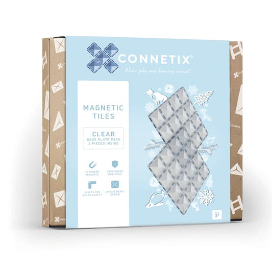 Connetix 2 Dele Clear Base Plate Pack