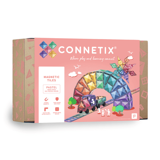 Connetix – 202 dele - Pastel Mega Pack - Magnetsæt