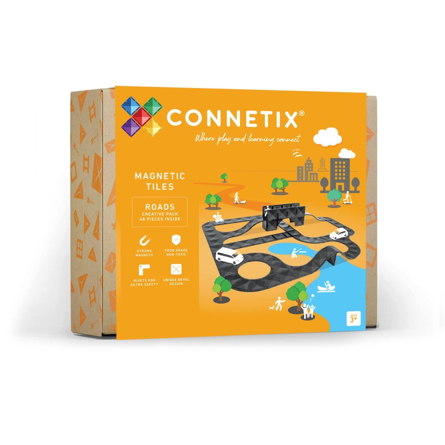 Connetix - Creative Roads Pack 48 dele