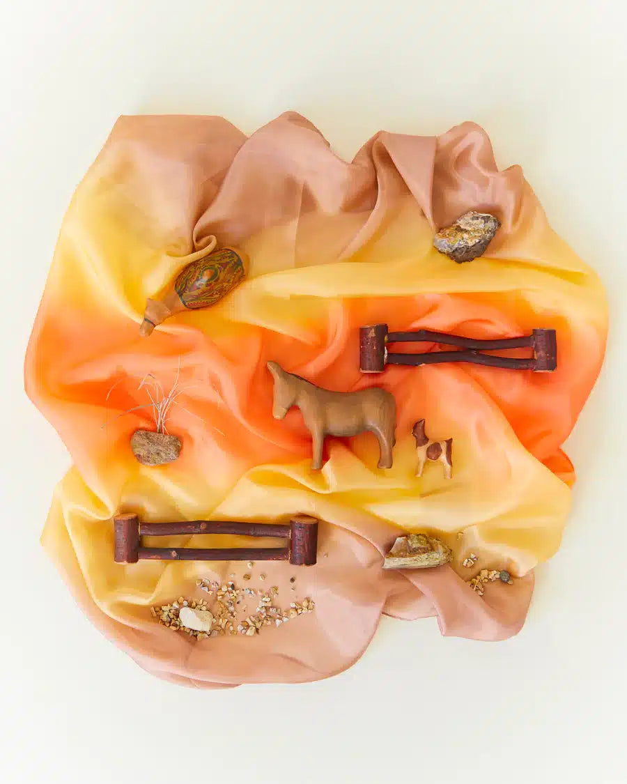 Sarahs Silks Legesilke 90 x 90 cm - dessert