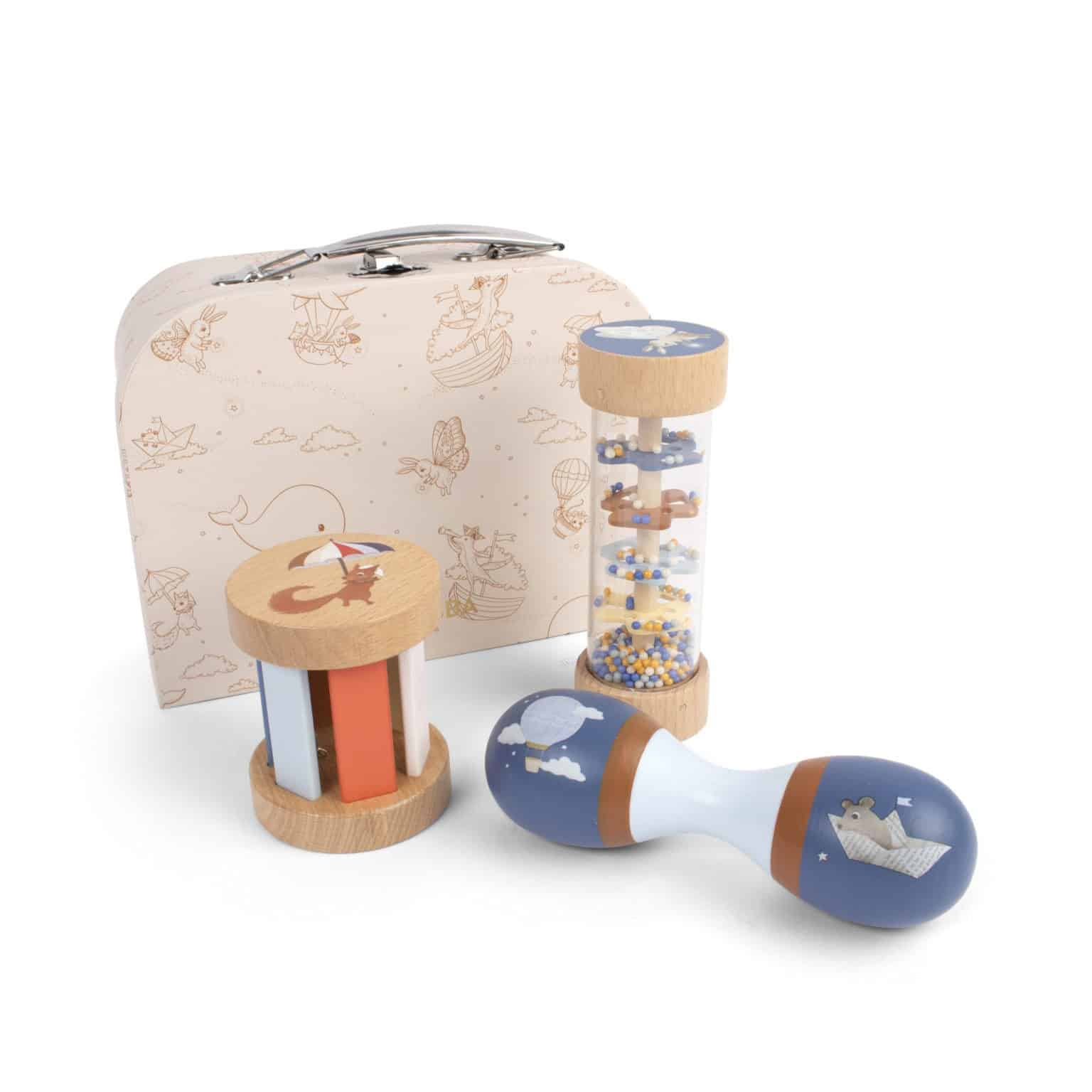 Filibabba Legekuffert – Mit første sanselegetøj i træ