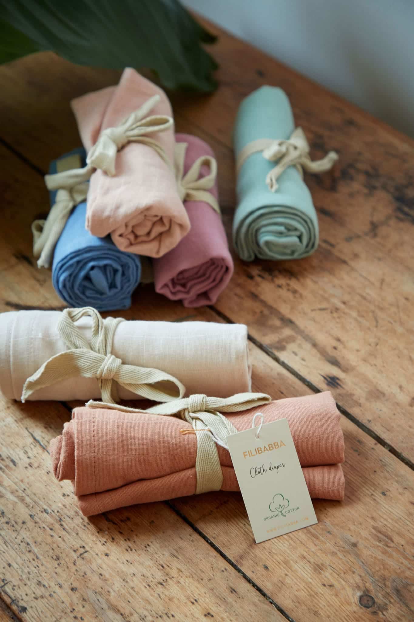 Filibabba - Stofble GOTS - Muslin Pinkish White