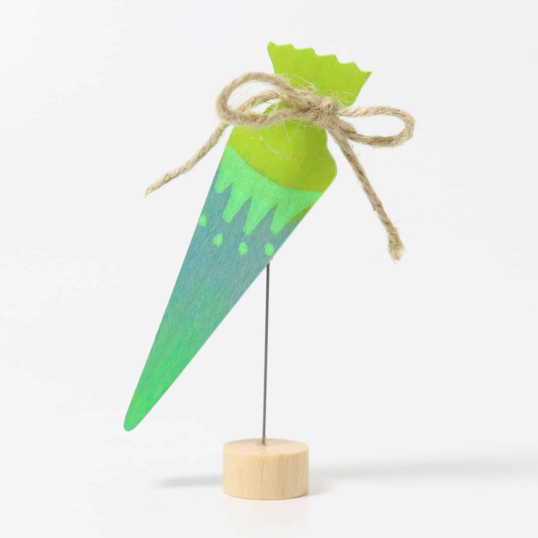 Grimms - Decorative Figure School Cone Neon Green