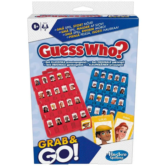 Guess Who Grab & Go DK NO SE FI – Klassisk Gætteleg i Rejseudgave