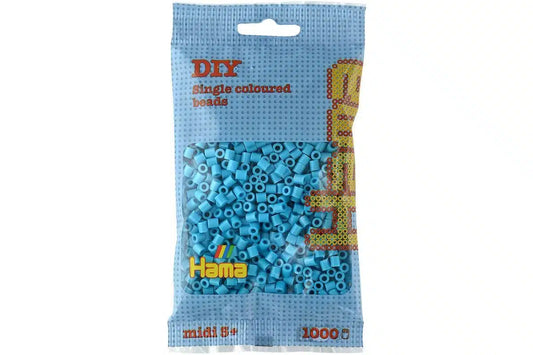 HAMA - HAMA Hama midi perler 1000stk azurblå (207-49)