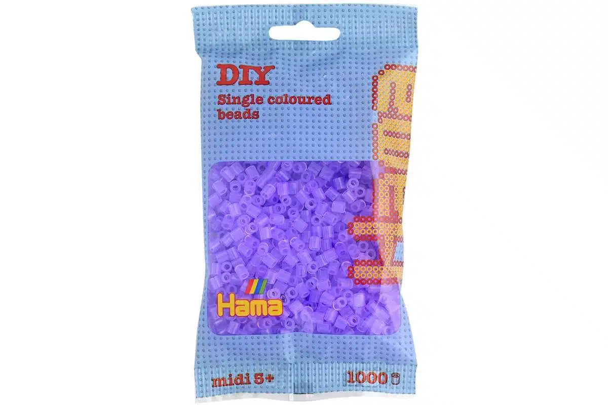 HAMA - Hama midi perler 1000stk transp. lilla (74)