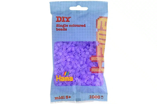 HAMA - Hama midi perler 1000stk transp. lilla (74)