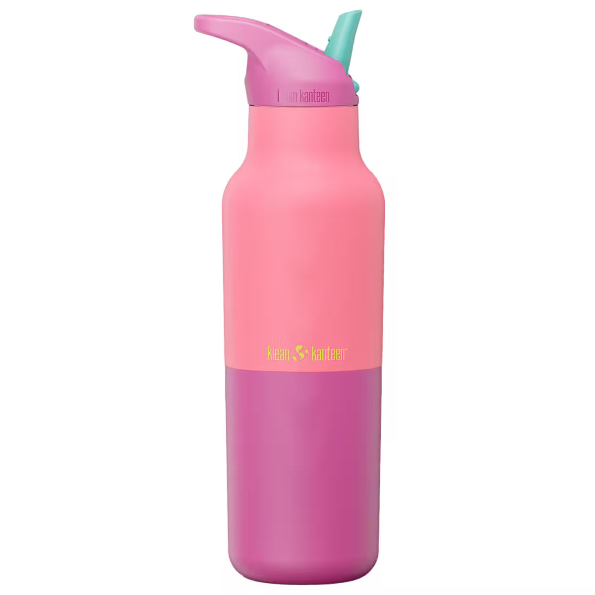Klean Kanteen Rise Classic drikkeflaske med flip Seal Sports låg 473 ml – Pink Lemonade Kaleidoscope