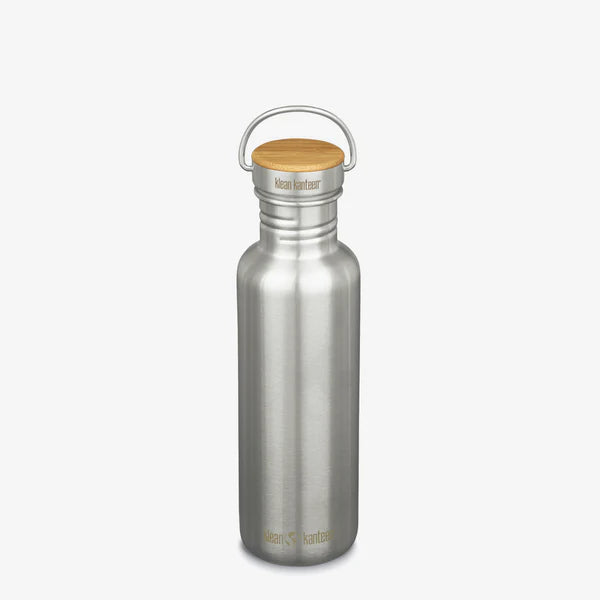 Klean Kanteen drikkedunk - Reflect 800ml (w/Bamboo Cap) Brushed Stainless