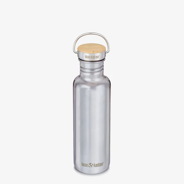 Klean Kanteen drikkedunk - Reflect 800ml (w/Bamboo Cap) Mirrored Stainless (Kopi)