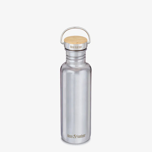 Klean Kanteen drikkedunk - Reflect 800ml (w/Bamboo Cap) Mirrored Stainless (Kopi)