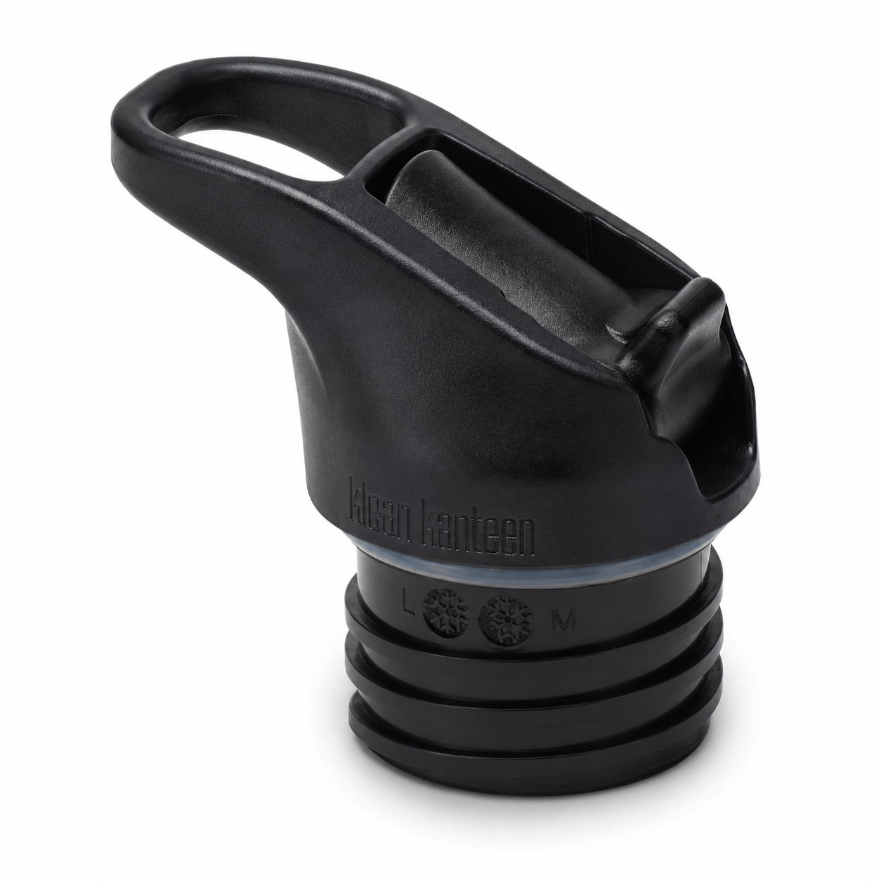 Klean Kanteen Flip Seal Sport Cap – Låg til drikkedunk – Sort