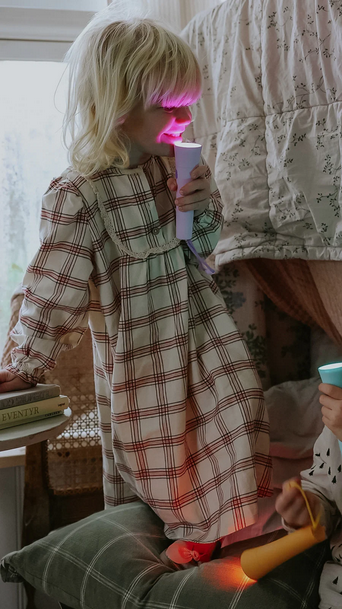 Lalarma Genopladelig Lommelygte til Børn – Lilla