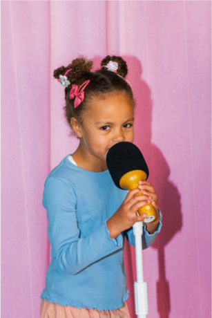 Lalarma Glitter Groove Mikrofon – Guld