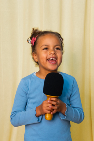 Lalarma Glitter Groove Mikrofon – Guld