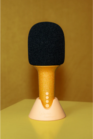 Lalarma Glitter Groove Mikrofon – Guld
