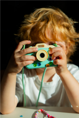 Lalarma Kamera – Gul/Mint