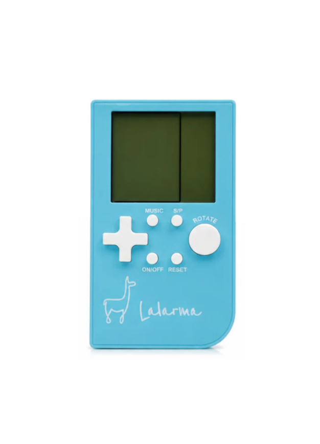 Lalarma Pocket Game – håndholdt retro spillekonsol med 11 spil - Blå